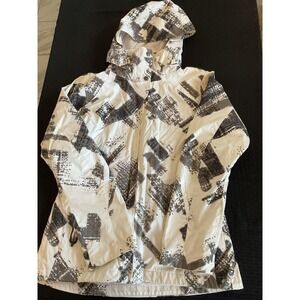 Columbia Jacket Womens Medium Omni-Tech Waterproof Hooded Camo Ski Coat